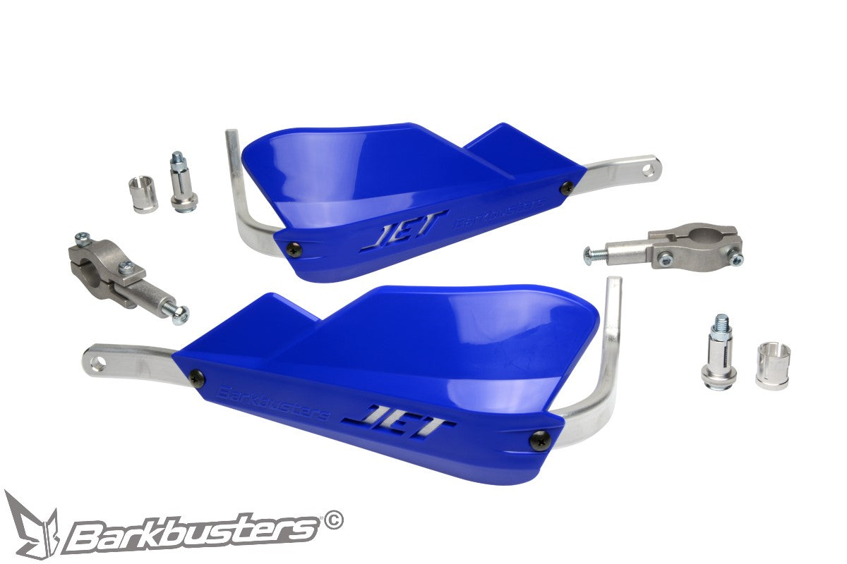 Barkbusters JET Handguard - Two Point Mount (Straight 22mm) - BLUE