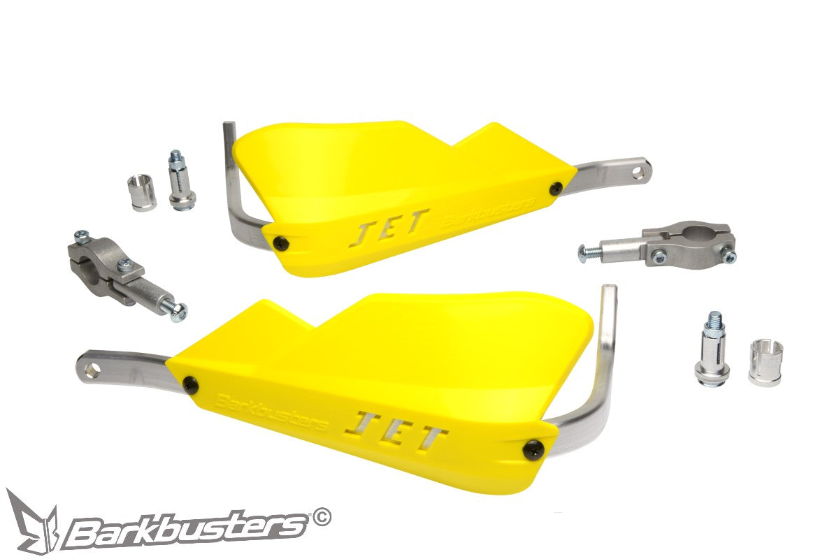 Barkbusters JET Handguard - Two Point Mount (Straight 22mm) - YELLOW