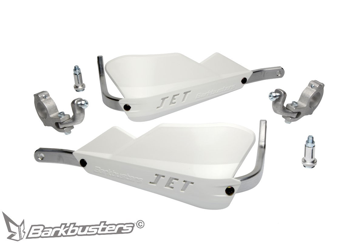 Barkbusters JET Handguard - Two Point Mount (Tapered) - WHITE