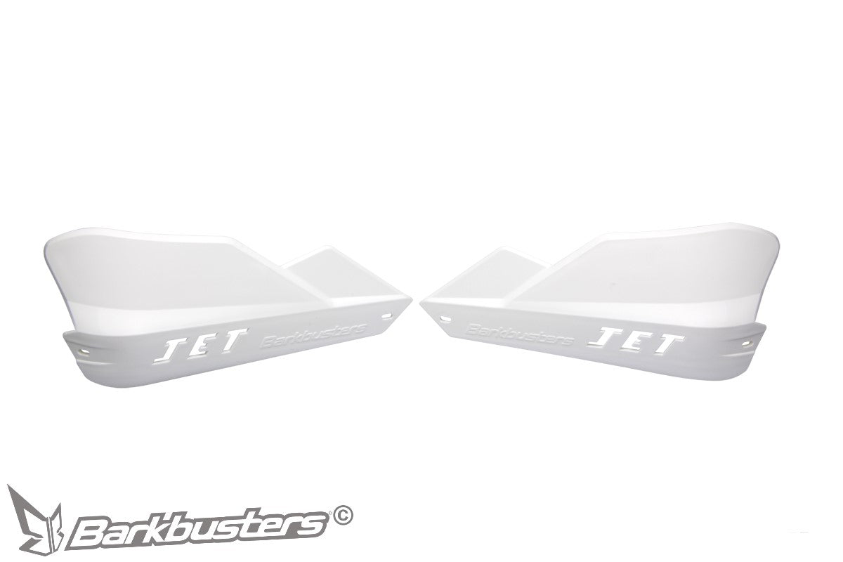 Barkbusters JET Plastic Guards Only - WHITE