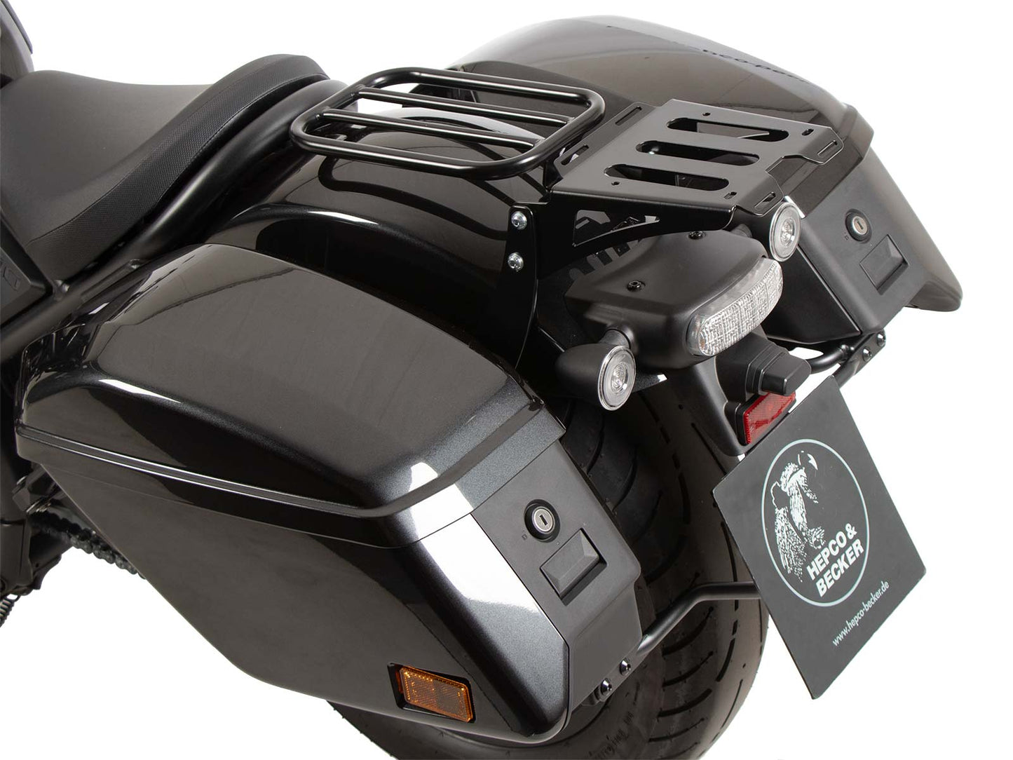 Hepco & Becker Minirack soft luggage rear rack for Honda CMX 1100 Rebel / DCT (2021-2024)