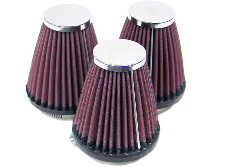 K&N Universal Clamp-On Air Filter RC-1923 Big Bike Tech