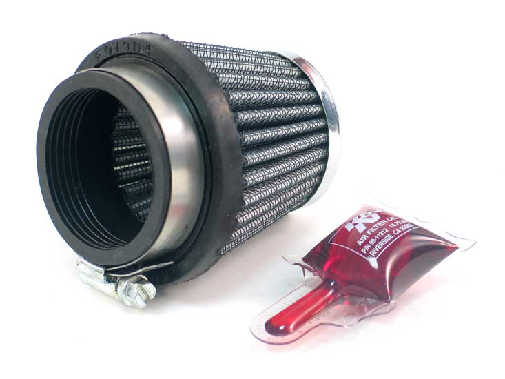 K&N Universal Clamp-On Air Filter RC-2500 Big Bike Tech