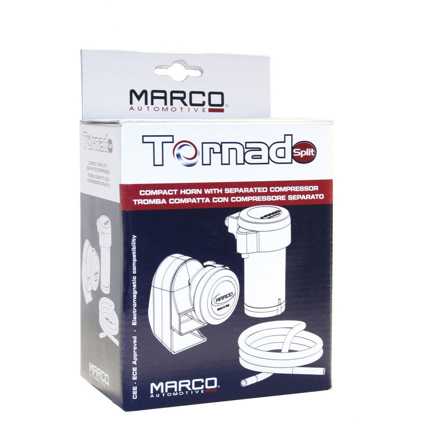 Marco TR2S Tornado Split compact twin tone horn with separate compressor - Makers of the Denali Soundbomb
