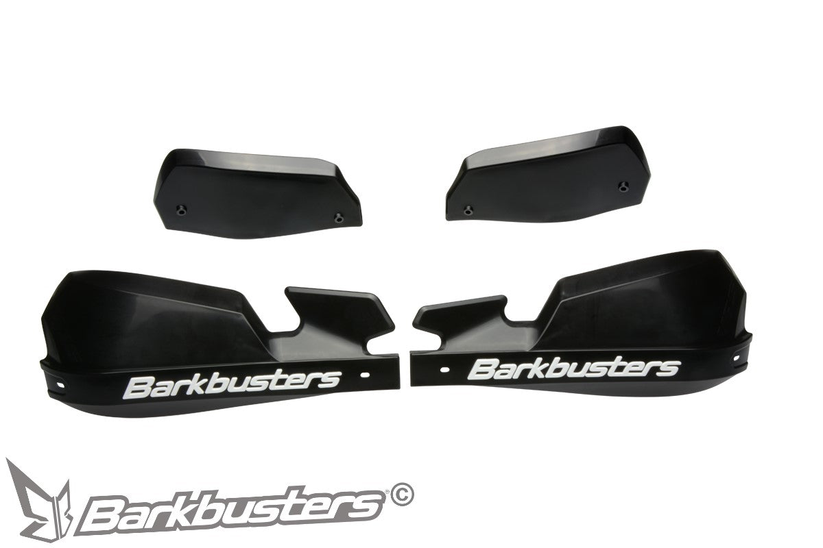 Barkbusters VPS Plastic Guards Only - BLACK (with deflectors in BLACK)
