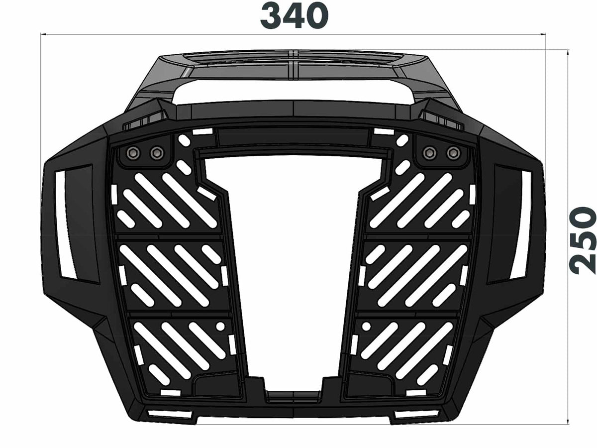 Hepco & Becker Easyrack topcasecarrier black for Aprilia Caponord 1200 (2013-2016)