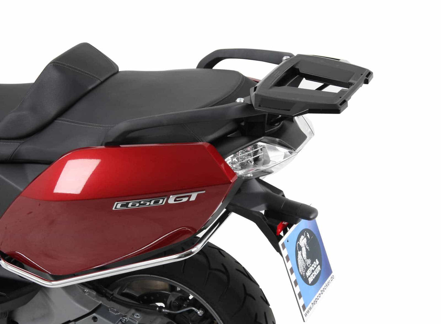 Hepco & Becker Alurack top case carrier black for BMW C 650 GT (2012-2021)