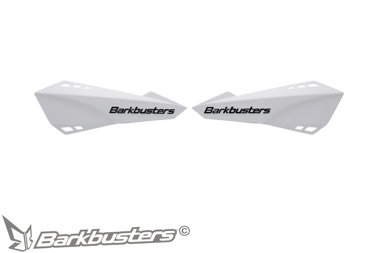 Barkbusters Spare Part - SABRE Plastic Guards Only (Left & Right) - WHITE