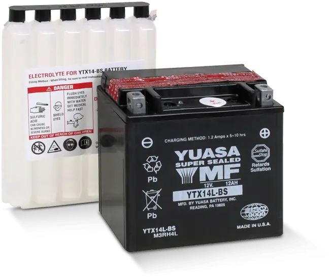 YUASA MC BATTERY TAIWAN YTX14L-BS