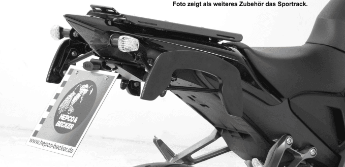 Hepco & Becker C-Bow sidecarrier for Honda CB 1000 R (2008-2017) when using a R&G license plate