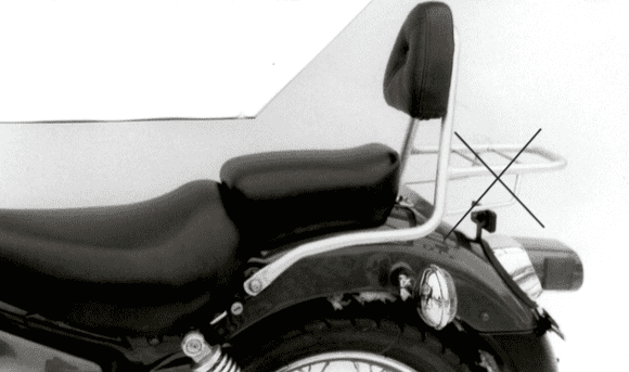 Hepco & Becker Sissybar without rearrack for Yamaha XV 250 S/125 (1989-2002)