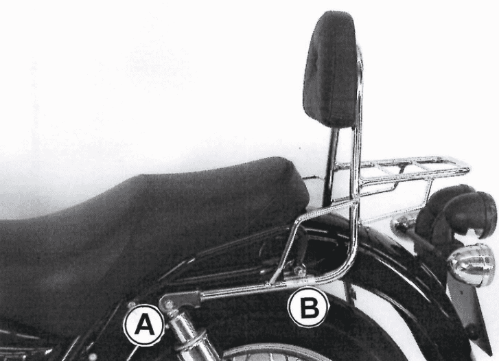 Hepco & Becker Sissybar without rearrack for Moto Guzzi California Jackal (2001-2003)