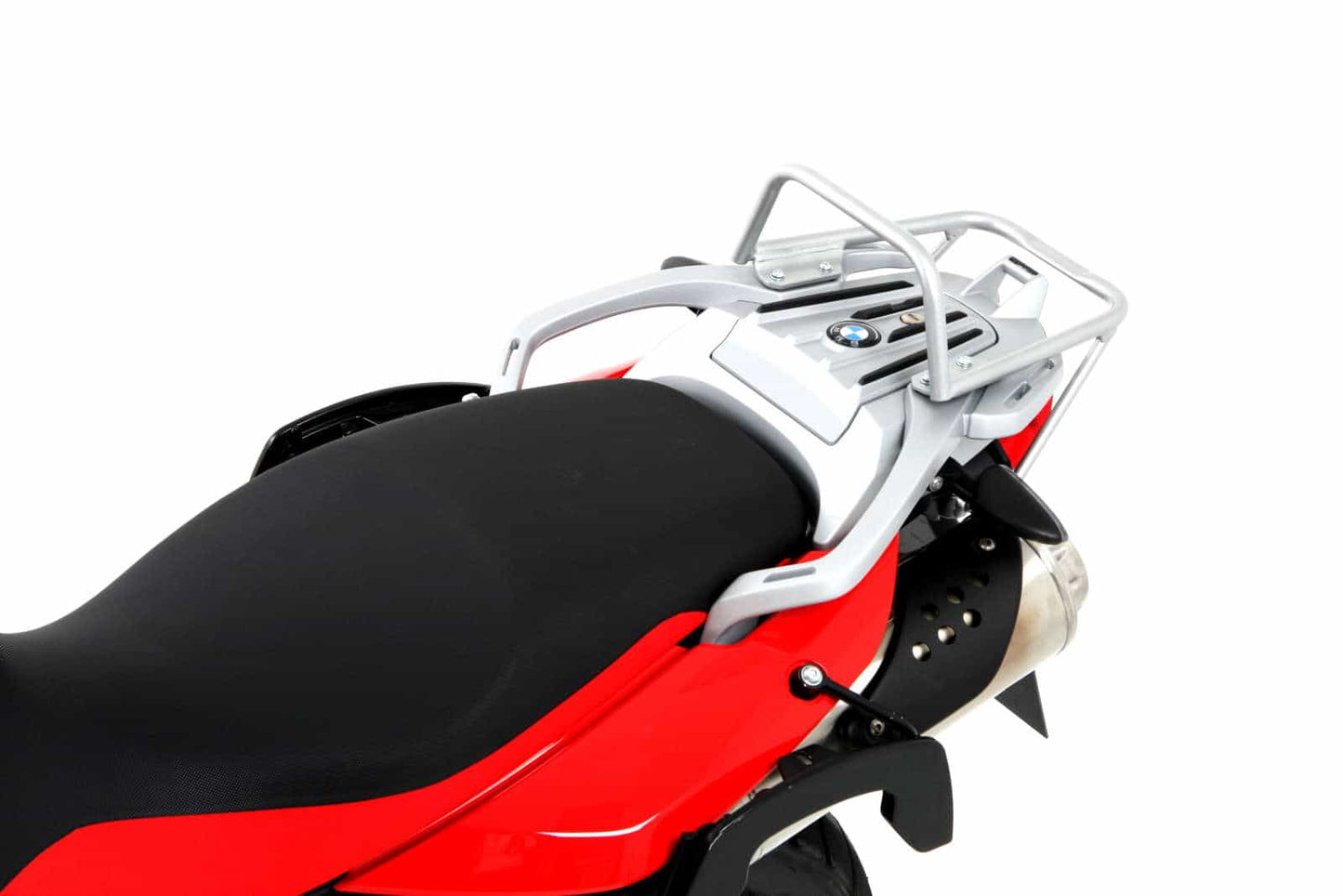 Hepco & Becker Topcase carrier tube-type silver for BMW G 650 GS (2011-2016)/Sertao (2012-2016)