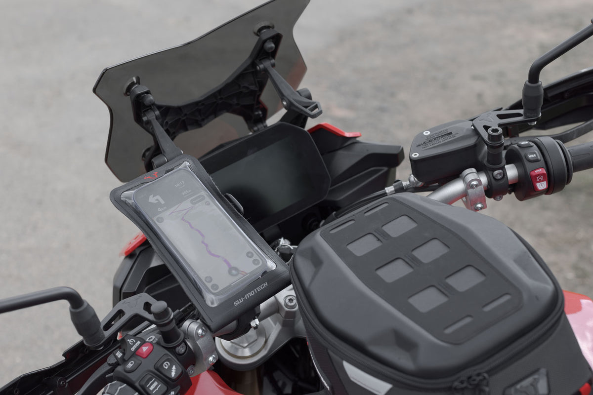 SW-Motech Universal GPS mount kit with Smartphone Drybag