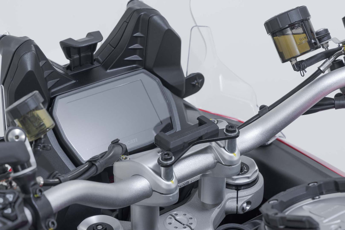 SW-Motech GPS mount on the handlebar