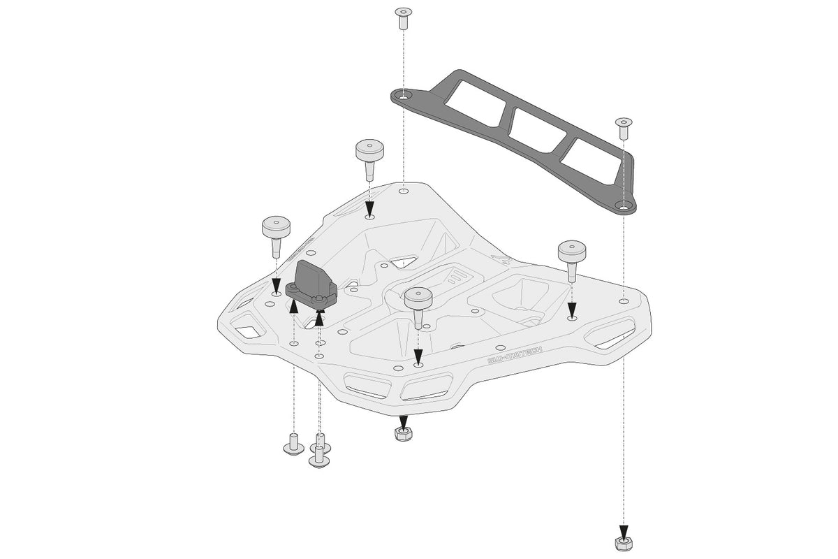SW-Motech Adapter kit for ADVENTURE-RACK