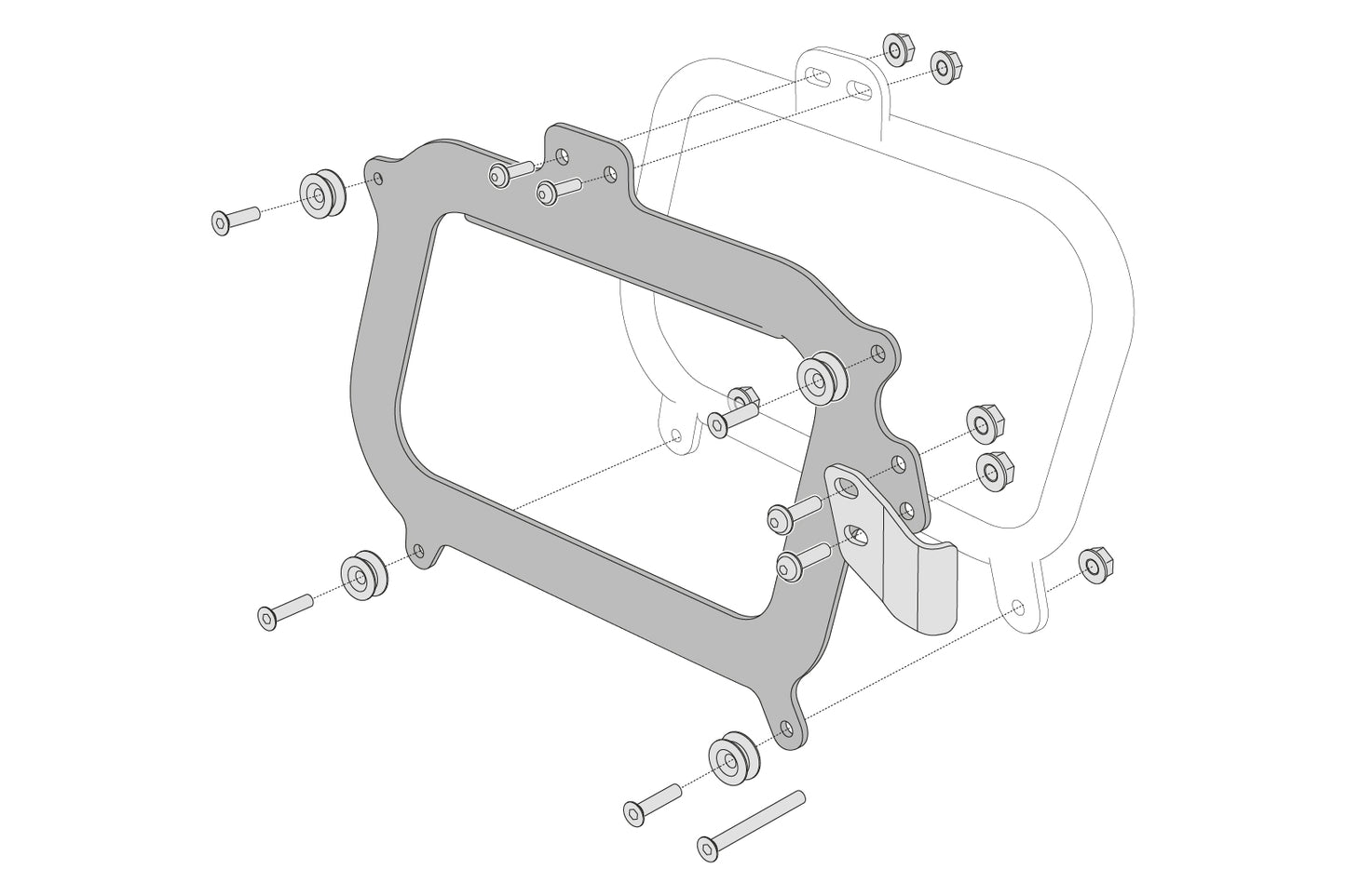 SW-Motech Adapter kit for Givi carrier