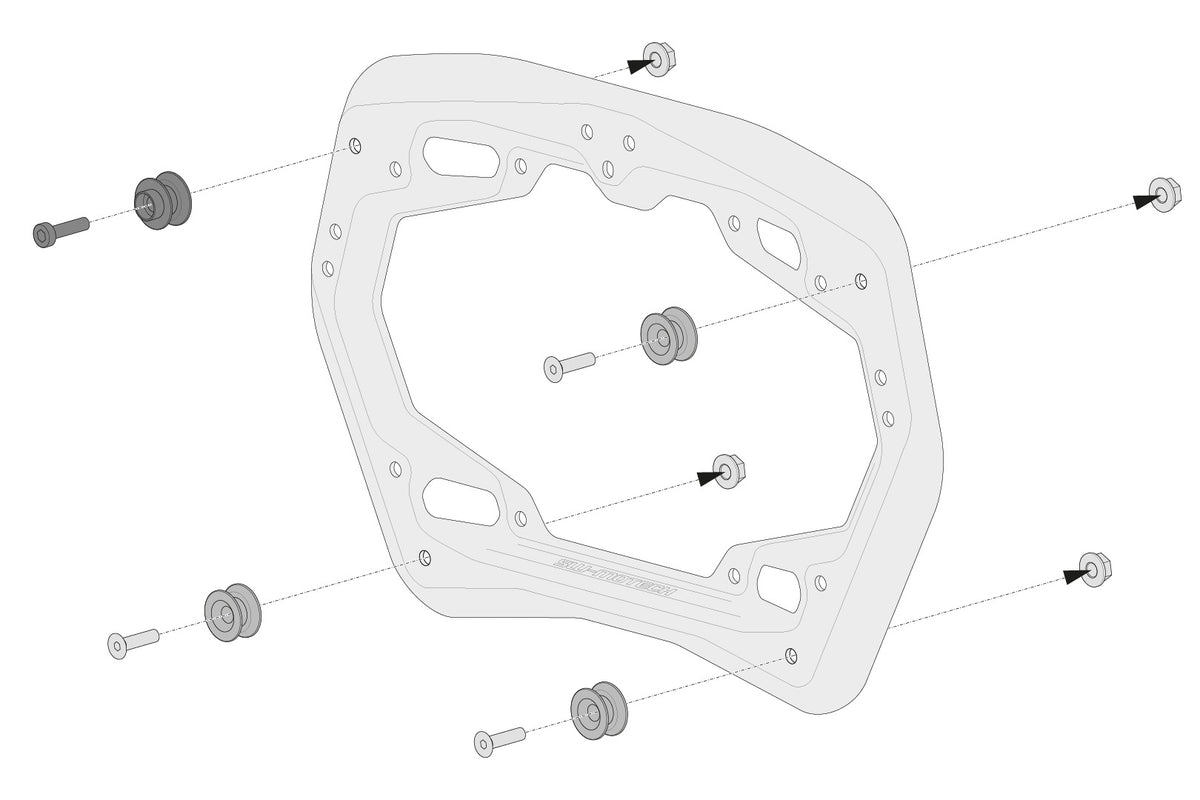 SW-Motech Adapter kit for PRO side carrier