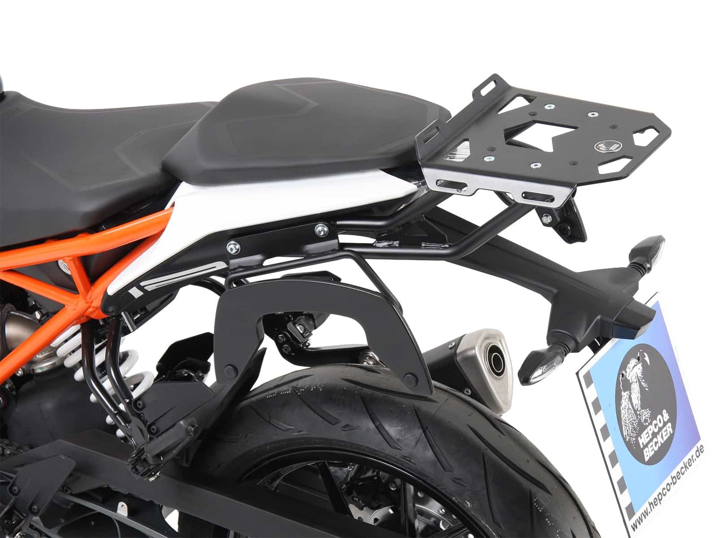 Hepco & Becker C-Bow sidecarrier black for KTM 125 Duke (2017-2023)