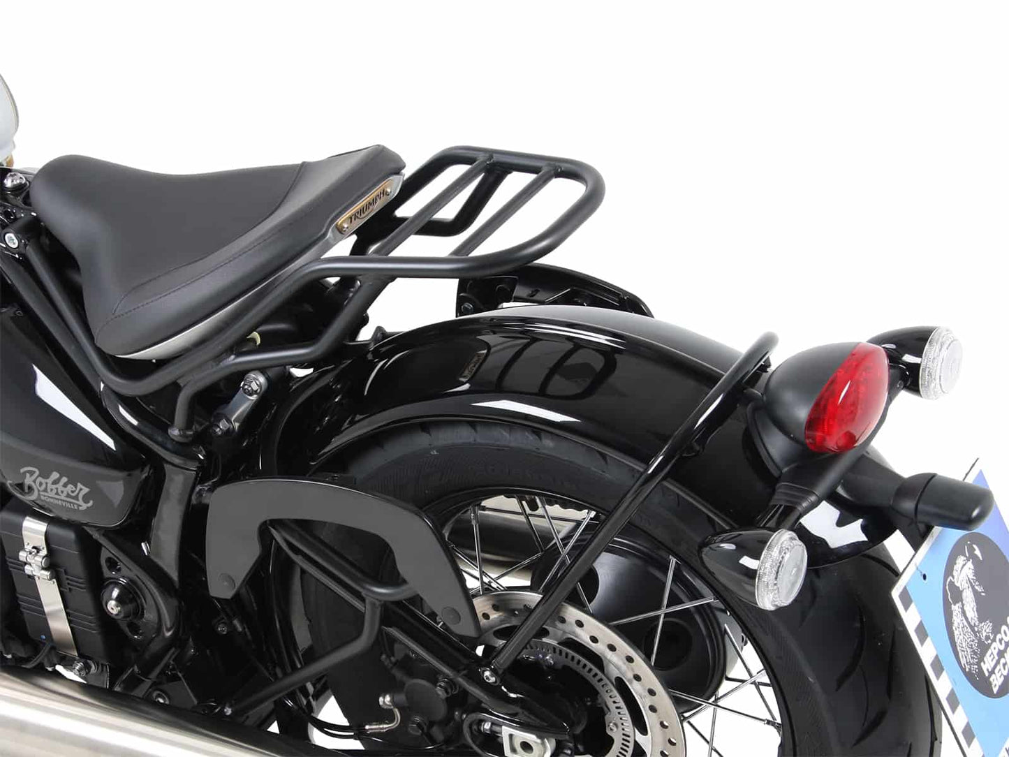 Hepco & Becker Tube rear rack - black for Triumph Bonneville Bobber (2017-)
