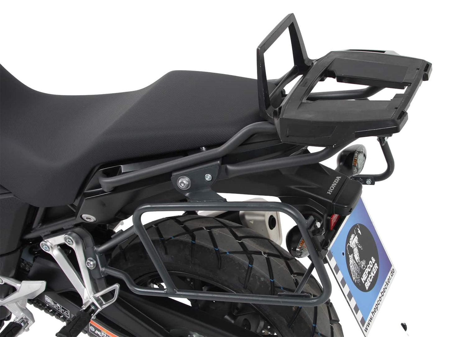 Hepco & Becker Alurack top case carrier anthracite/black for Honda CB 500 X (2017-2018)