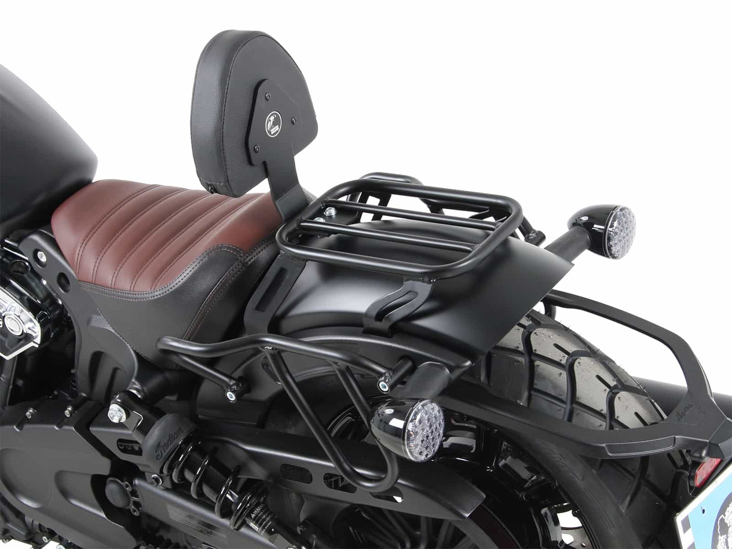 Hepco & Becker Leatherbag tube carrier Cutout for Indian Scout Bobber / Sixty / Twenty / Rogue (2017-2024)