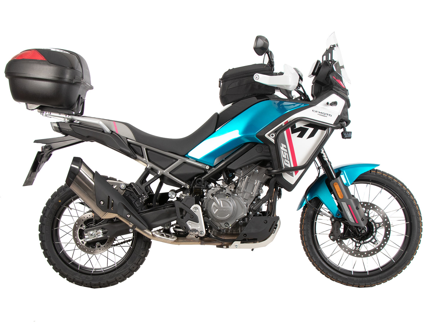 Hepco & Becker Alurack top case carrier black for combination with original rear rack for CF Moto 450 MT (2024-)