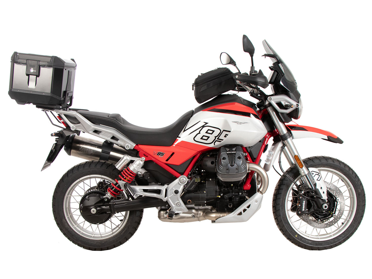 Hepco & Becker Alurack topcasecarrier black for Moto Guzzi V 85 TT / Strada / Travel (2024-)
