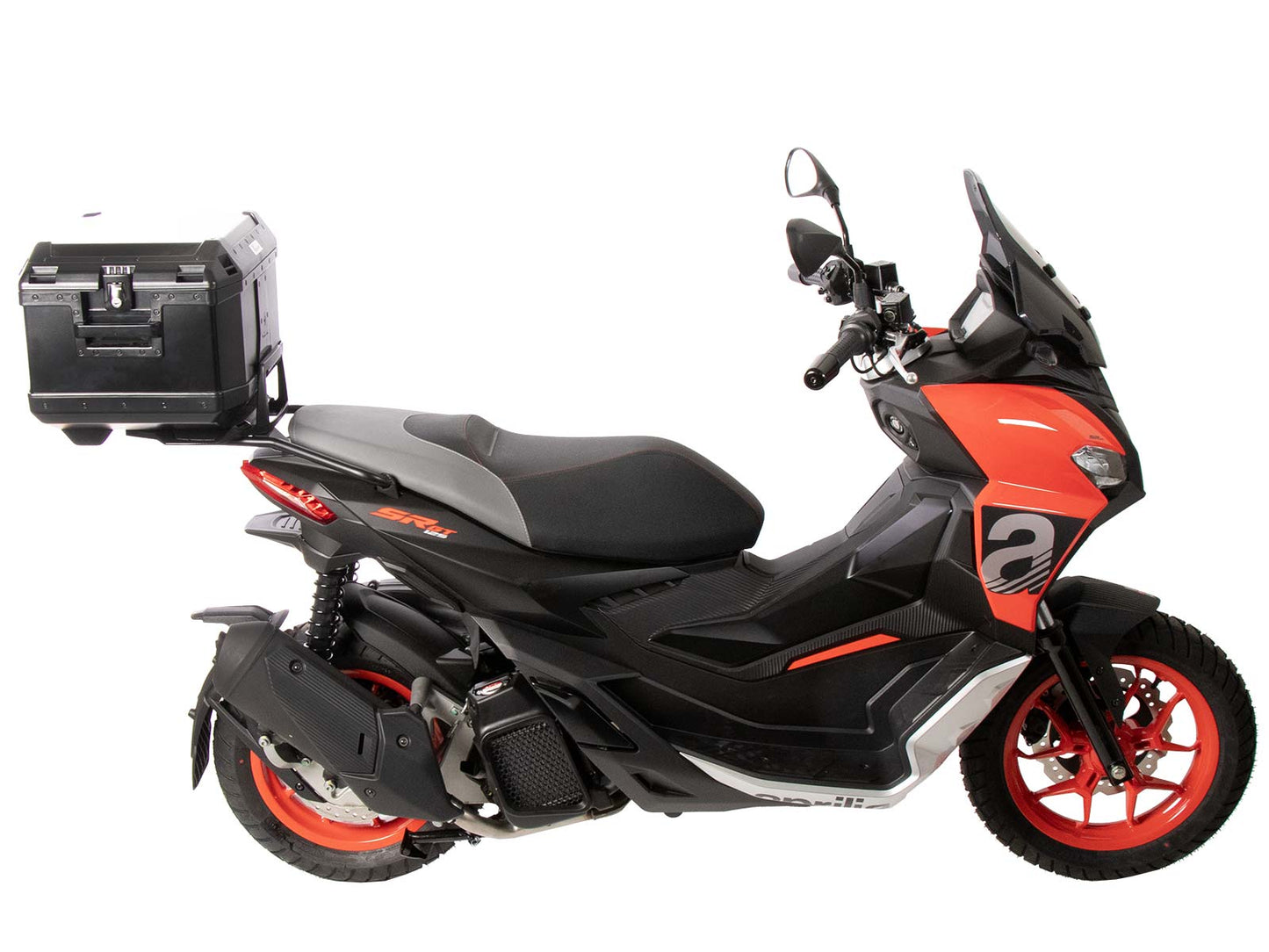 Hepco & Becker Alurack top case carrier black for Aprilia SR GT 125/200/Sport (ab 2022)
