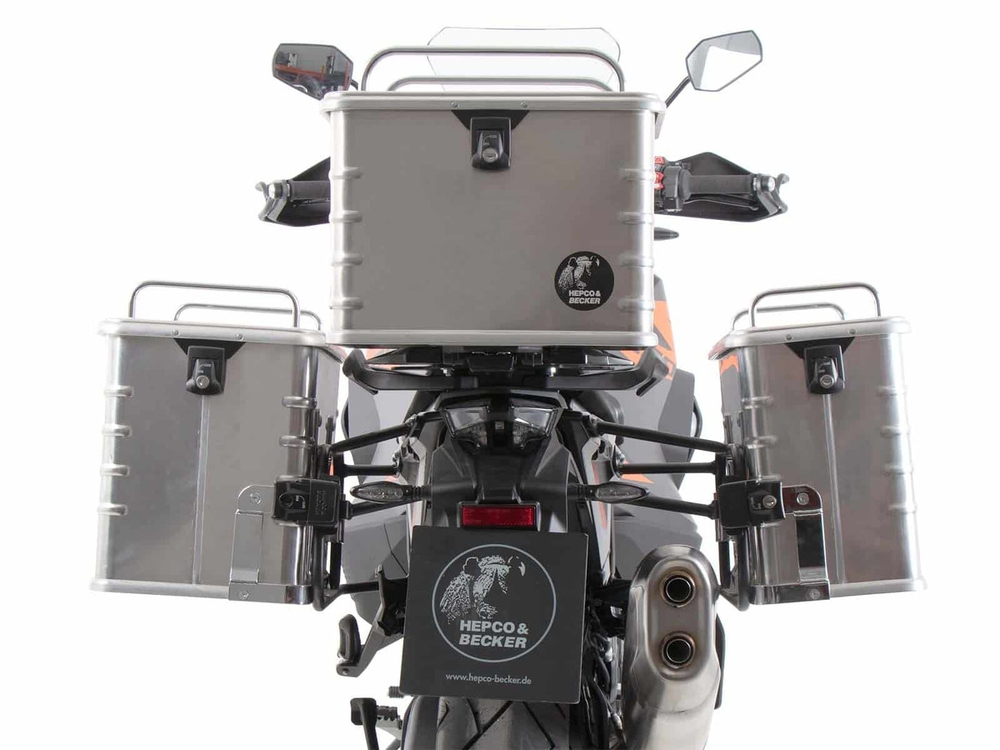 Hepco & Becker Alurack top case carrier black for combination with original rear rack for KTM 1290 Super Adventure S/R (2021-2024)