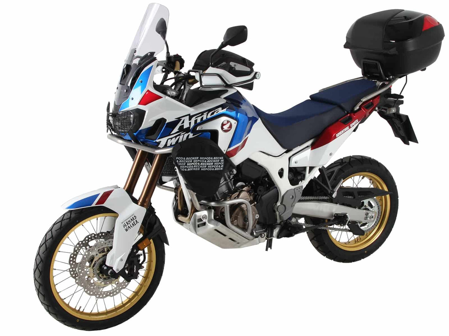 Hepco & Becker Alurack top case carrier black for Honda CRF1000L Africa Twin Adventure Sports (2018-2019)