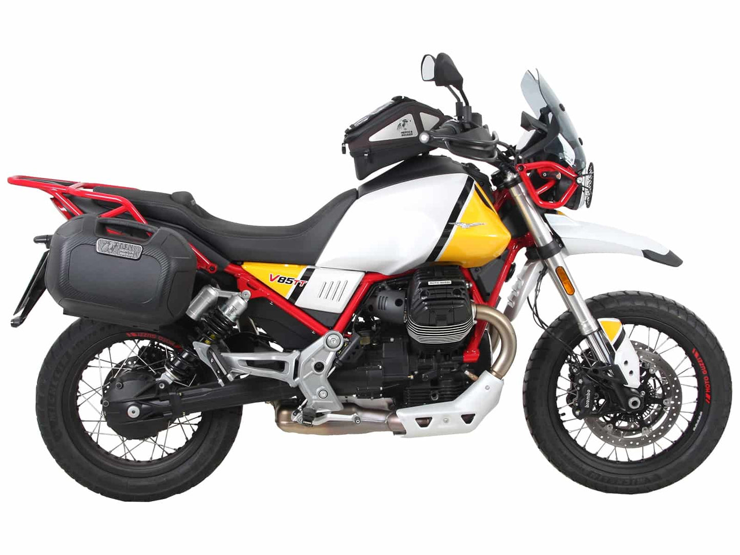 Hepco & Becker C-Bow sidecarrier black for Moto Guzzi V 85 TT (2019-2023)