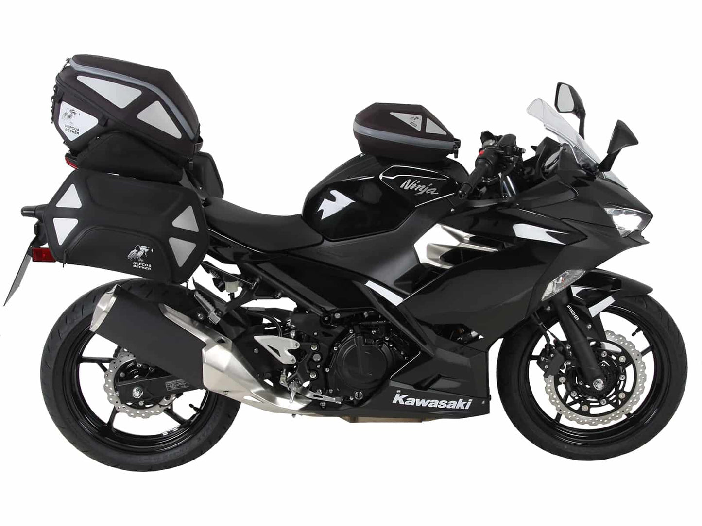 Hepco & Becker C-Bow sidecarrier black for Kawasaki Ninja 400 (2018-2023)