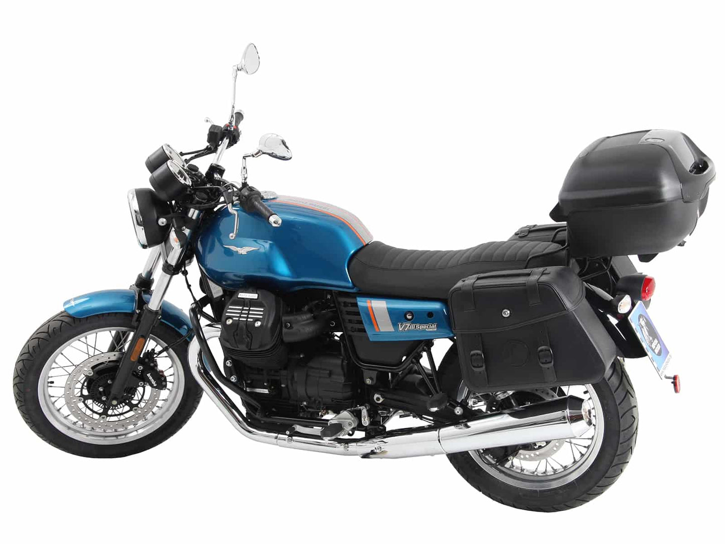 Hepco & Becker C-Bow sidecarrier black for Moto Guzzi V7 III (Stone, Special, Anniversario) (2017-2020)