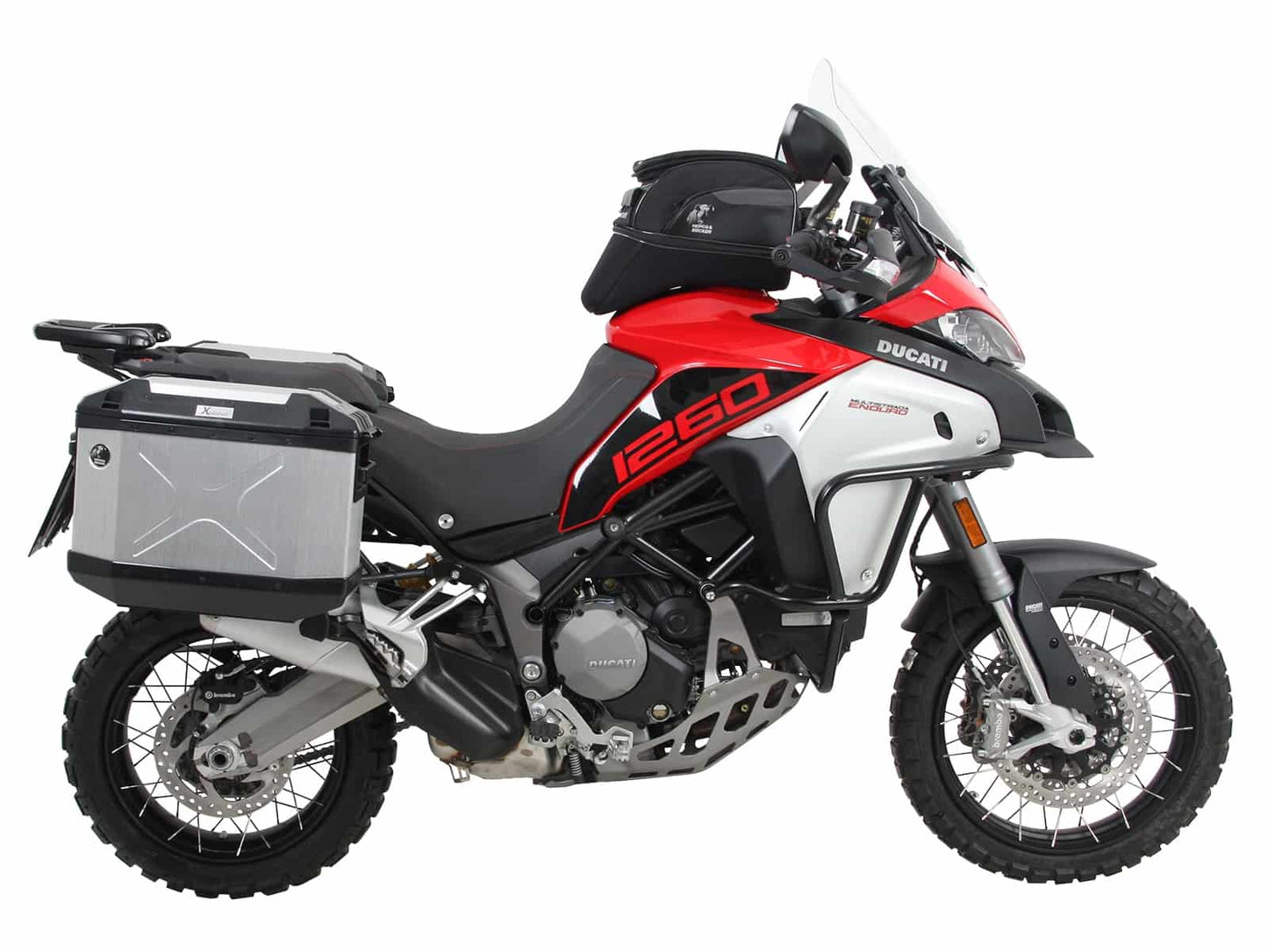 Hepco & Becker Sidecarrier permanent mounted black for Ducati Multistrada 1260 Enduro (2019-2021)