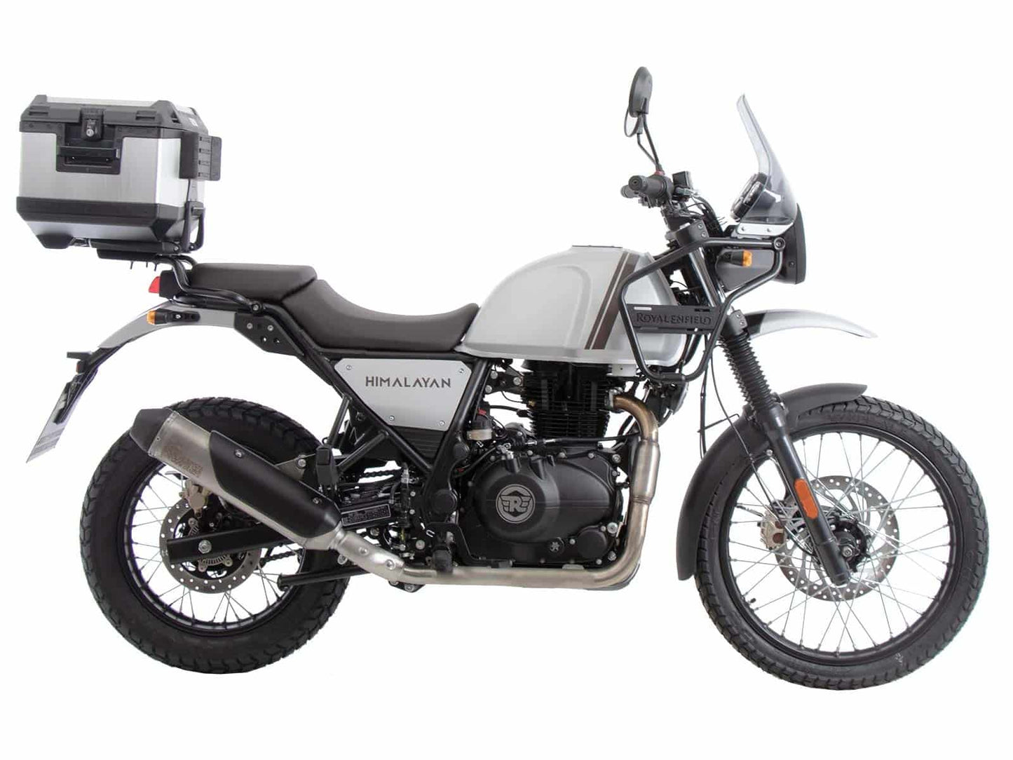 Hepco & Becker Alurack top case carrier black for combination with original rear rack for Royal Enfield Himalayan (2021-2024)