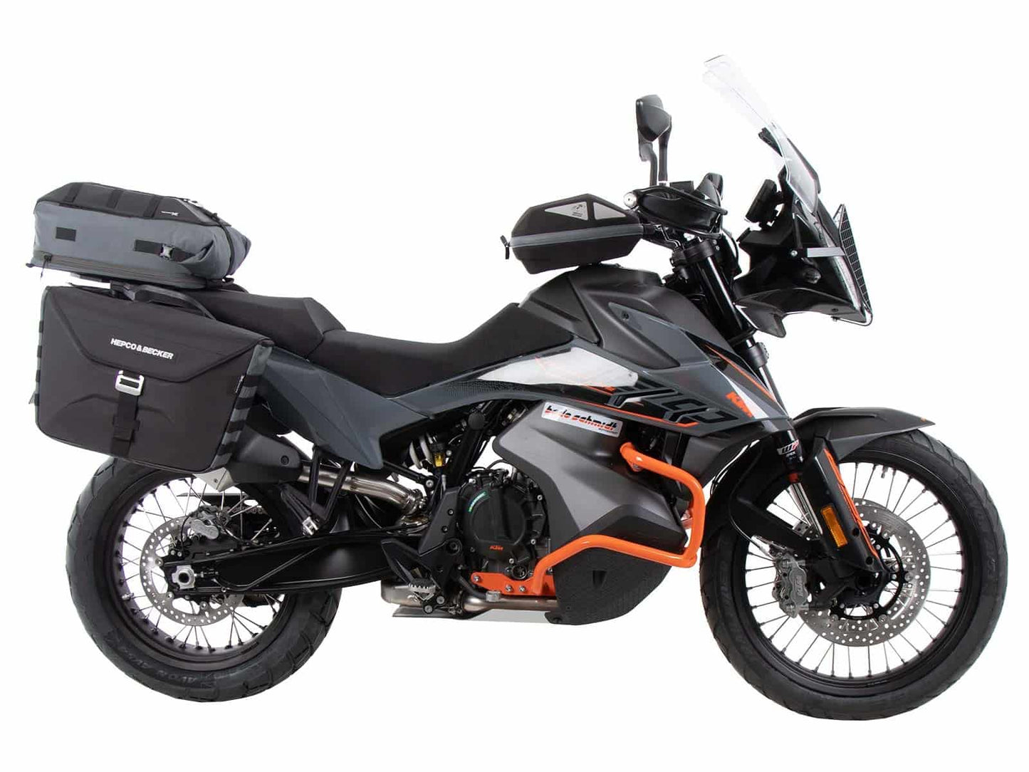 Hepco & Becker Rear enlargement for original rear rack black for KTM 890 Adventure / R / Rally (2021-2022)