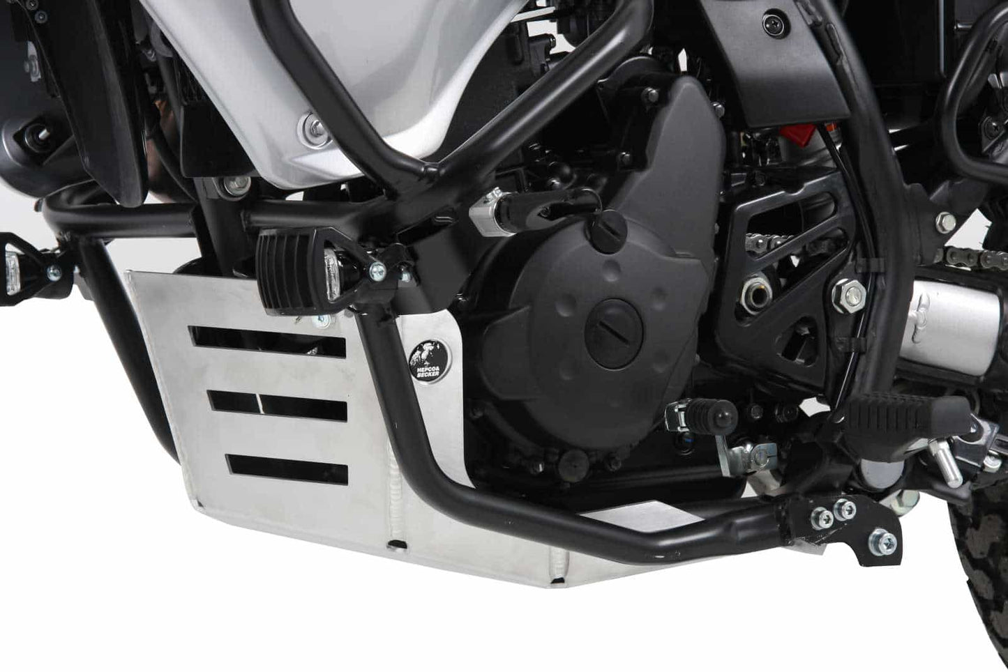 Hepco & Becker Engine protection plate aluminium for Kawasaki KLR 650 Export-Modell (2008-2018)