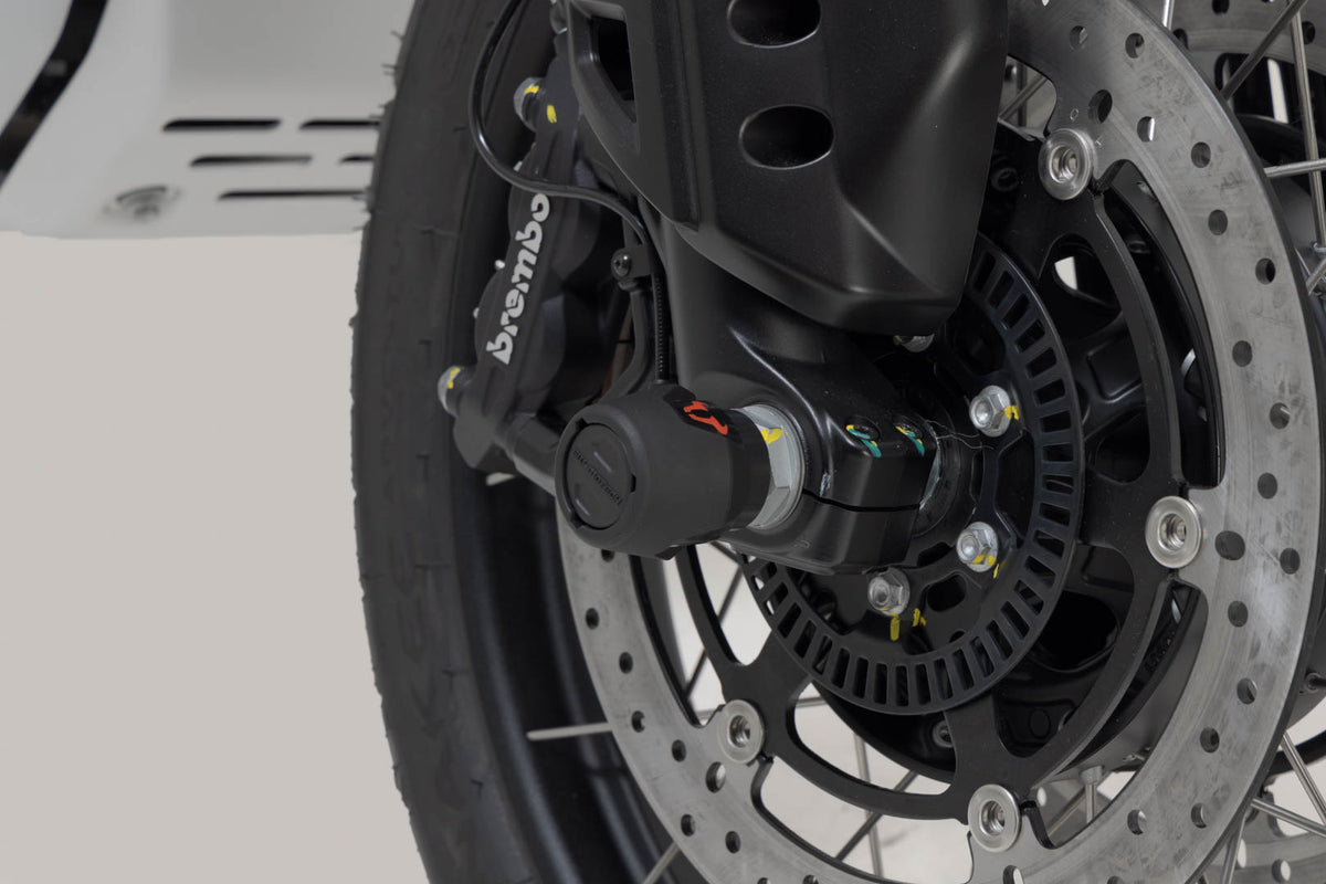Slider set for front axle