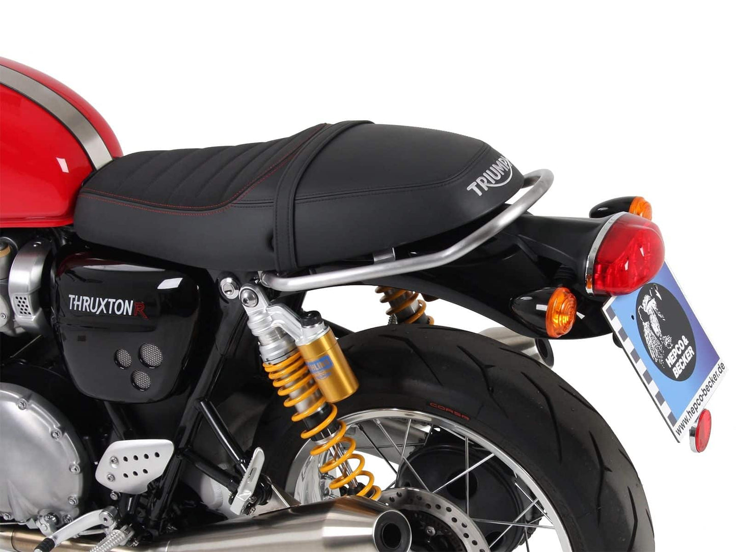 Hepco & Becker Pillion seat grab rail chrome