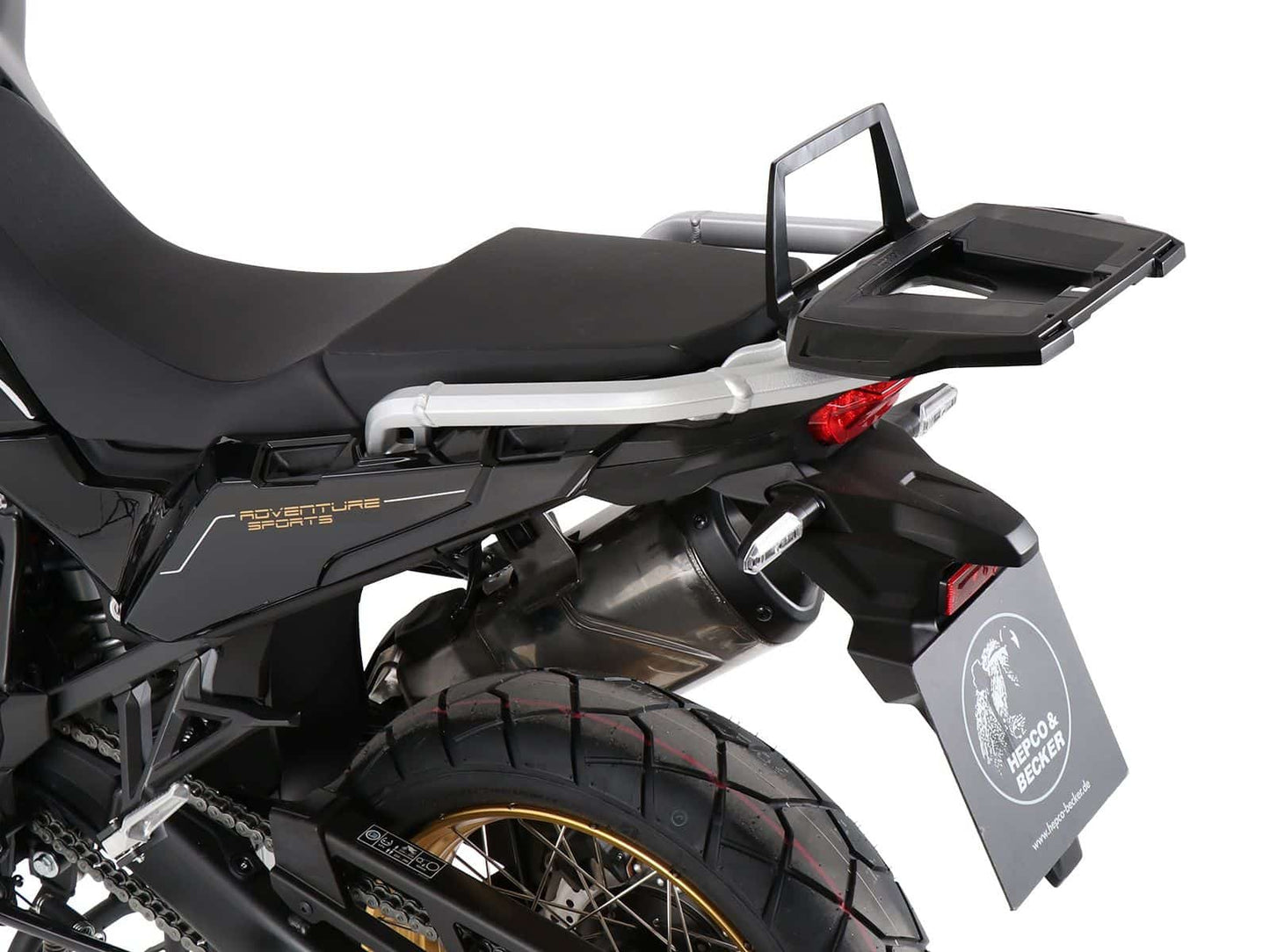 Hepco & Becker Alurack top case carrier for original rear rack