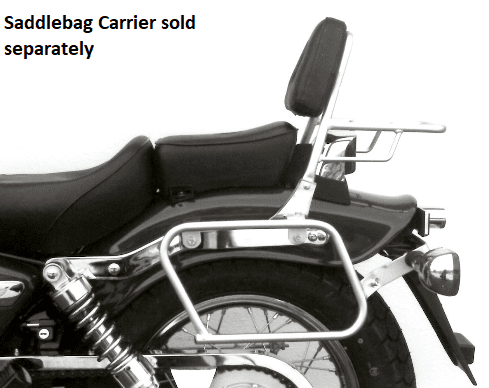 Hepco & Becker Sissybar with rearrack chrome for Honda CA 125 Rebel (1995-2001)/CMX 250 Rebel (1996-2001)