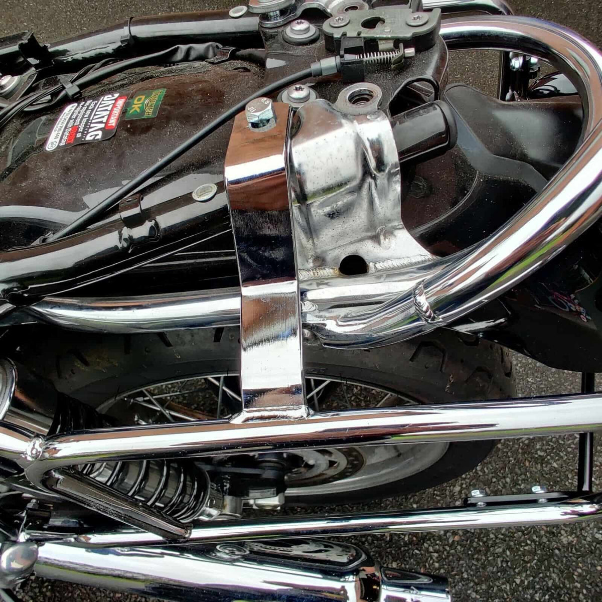 Hepco & Becker Sidecarrier permanent mounted chrome for Triumph Street Twin (2016-2022)