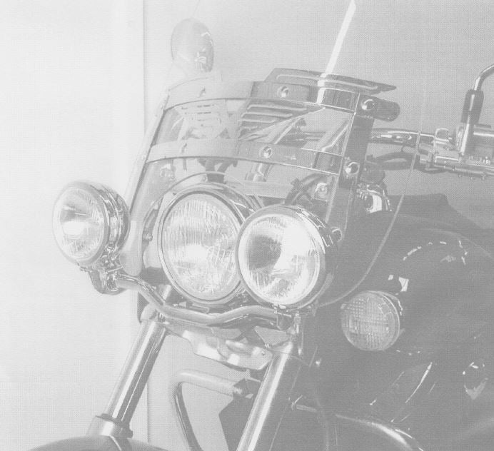 Hepco & Becker Twinlight-Set for Honda VT 750 D2 Black Widow with original wind srceen (2001-2003)