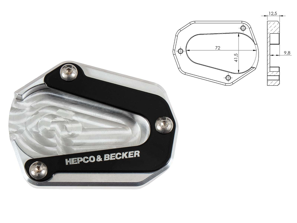 Hepco & Becker Kickstand enlargement for Triumph Tiger 900 Rally Pro (2024-)