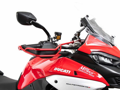 Hepco & Becker Handle guard set red (left+right side) for Ducati Multistrada V4/S/S Sport (2021-2024)/Rally(2023-2024)