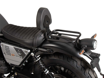 Hepco & Becker Drivers backrest black for Moto Guzzi V9 Bobber/Special Edition (2021-2025) in combi whit Solorack 613559