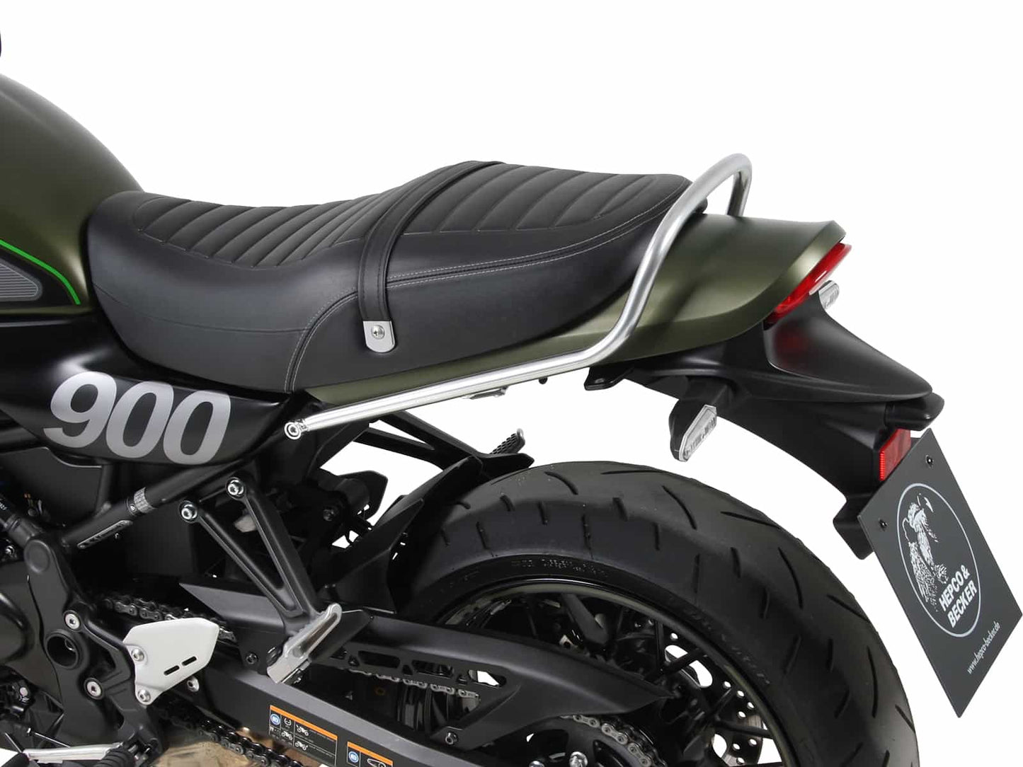 Hepco & Becker Pillion seat grab chrome for Kawasaki Z 900 RS (2018-2025) / Z 900 RS SE (2022-2025)