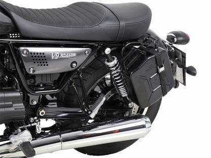 Hepco & Becker Canister 4 ltr. incl. holder left Cutout - black for Moto Guzzi V 9 Roamer (2016-2025)