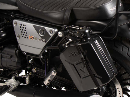 Hepco & Becker Canister 4 ltr. incl. holder left Cutout - black for Moto Guzzi V9 Bobber/Special Edition (2021-2025)